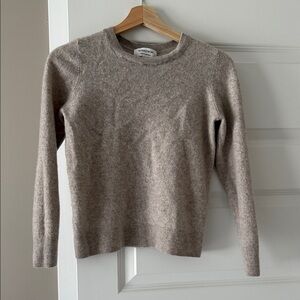 Nordstrom Beige Crew Neck Sweater